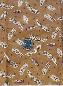 1/2 Yd Pheasant Run Sandy Gervais Moda Quilt Sewing Fabric Feather Designs - Picture 1 of 2