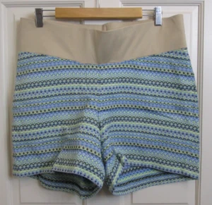 Pantalones Cortos de Maternidad Ann Taylor Loft Azul/Verde Tweed Para Mujer 12M Bolsillos 87-33677 - Imagen 1 de 4