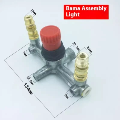 Air Compressor Pressure Valve Switch-Control Manifold Regulator Gauges Tool KIT - Image 1 of 4