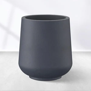 15.3" Dia round Concrete Planter, Outdoor Indoor Large Plant Pots Containers wit - Picture 1 of 12