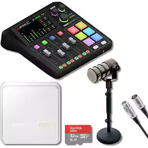 Rode RODECaster Duo Streaming Mixer with Rode Podmic Bundle - Picture 1 of 7
