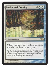 MTG Magic The Gathering Shadowmoor Enchanted Evening Rare Enchantment Blue White