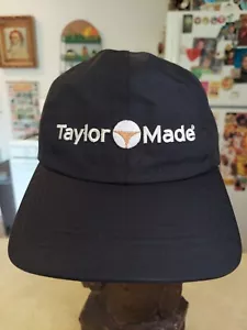 Vintage 90er Taylor Made Golfhut schwarz Nylon kariert Liner Schnalle Clip SELTEN RARITÄT - Bild 1 von 9