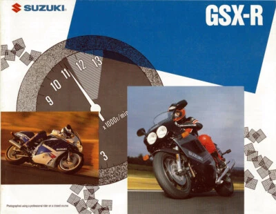 铃木 1989 年老式原装 GSX-R750K & GSX-R1100K 摩托车销售手册 — 第 1/4 张图片
