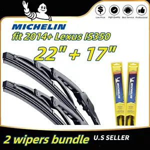 Driver+Passenger 2-Wiper Set: Michelin 22"+17" Blades 18-220/18-170 - Picture 1 of 11