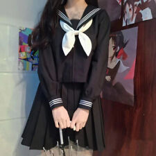Japanese Cosplay High School JK Uniform Girl Sailor Shirt Suit Coat Skirt Outfit