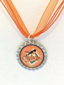 BASEBALL FANS!! Baltimore ORIOLES Baseball Necklace - Picture 1 of 1