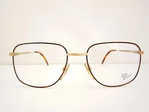 LOGO PARIS LC 615 12002 Men's Gold and Tortoise Eyeglass Frames 90s France NOS - Picture 1 of 7