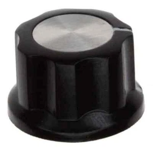 1 x KNOB FLUTED W/SKIRT 0.250 PLAST - Picture 1 of 1