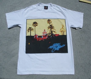 Hotel California Tour T Shirt Eagles Band White 90s Hell Freezes Over 1994 GIANT - Picture 1 of 18