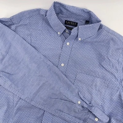 Camisa Lauren Ralph Lauren Para Hombre L Etiqueta Negra Elastizada Calce Regular Abotonada Foto 1 de 4