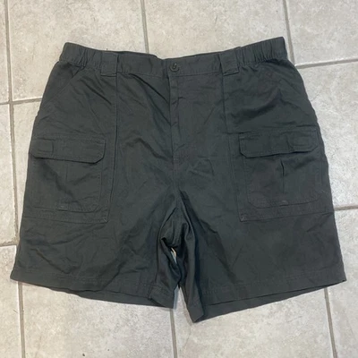 Croft & Barrow Cargo Shorts Mens 40 Green 7.5” Utility Canvas Trail Hiking.  A18 - Image 1 of 4