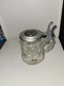 Mini Bicchiere Birra Stein Shot Made in German Made in Germany Coperchio Cerniera 2" 99% AL - Foto 1 di 10