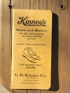 Cuaderno publicitario Kinney's Shoes calcetería 1928 - Imagen 1 de 4
