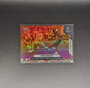 Nuno Mendes 2025 UEFA Nations League Topps NOW Card 6 Red Foil Parallel /5 - Picture 1 of 3
