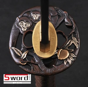 High Quality Monkey Brass Tsuba Hand Guard For Japanese Samurai Sword Katana - Picture 1 of 4