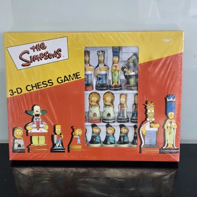 The Simpsons 3D Chess Set Vintage Retro Original Boxed Complete NEW SEALED - Image 1 of 4