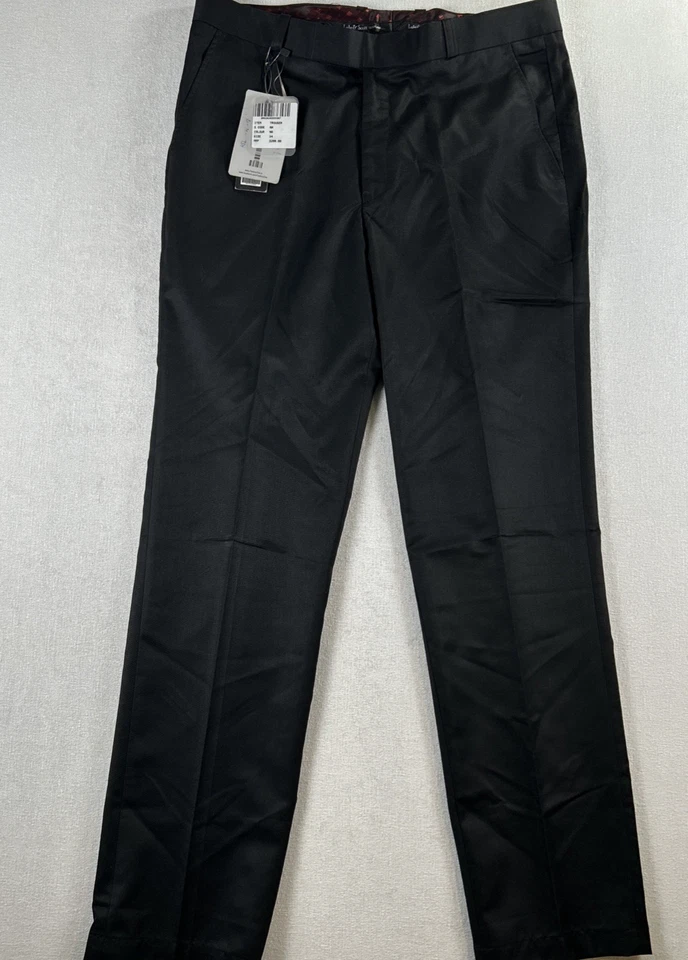 Pantalones de vestir Lyle & Scott Scotland negros para hombre talla 34 nuevos con etiquetas Foto 1 de 4