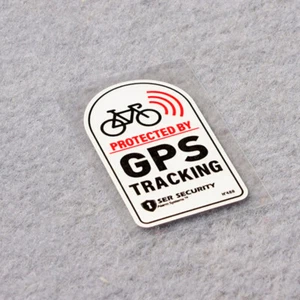 GPS TRACKING Alarm Sticker Reflective WARNING Motorcycle Bike Anti-Theft Stic YK - Picture 1 of 8