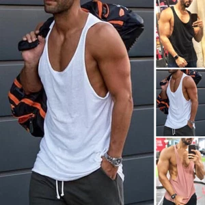 INCERUN Hombres Sin Mangas Camisetas sin Mangas Chaleco Informal Sueltas Camiseta Deporte Calle Blusa - Imagen 1 de 15