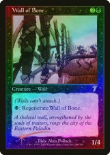 Wall of Bone FOIL 7th Edition NM Black Uncommon MAGIC GATHERING CARD ABUGames