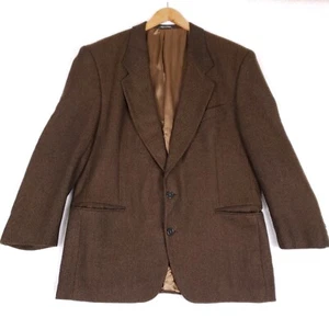 Studio 0001 Ferre Blazer 100% Wool Made In Italy Size 44 Brown Neiman Marcus VTG - Picture 1 of 14