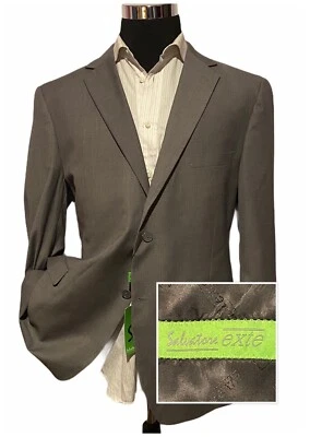 Nuevo Salvatore Exte Hombre Calce Clásico Traje Chaqueta Gris Talla 46R Foto 1 de 4