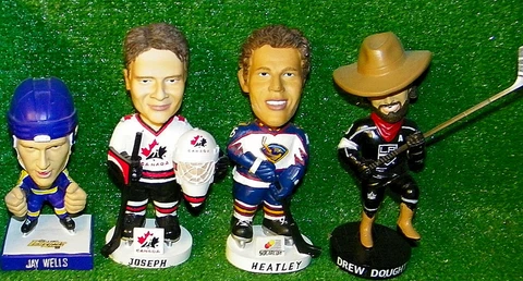 NHL Hockey Bobblehead Lot 4 Heatley Joseph Canada Olympic Drew Doughty Jay Wells Cover