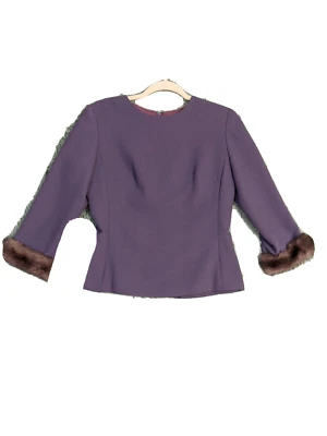 Traje de oficina de piel Chetta B Soft Berry 3/4 de colección talla 2 totalmente forrado. Foto 1 de 4