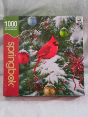 Springbok Navidad Cardenal en Nieve Puzzle 1000 Piezas 24x30 Nuevo y Precintado Foto 1 de 2