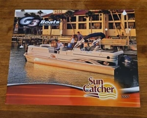 Original 2007 SunCatcher Boat Full Line Deluxe Sales Brochure Elite LX G3 Series - Picture 1 of 5