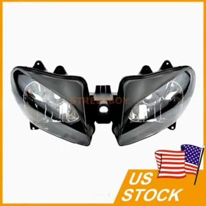 STY Headlight Headlamp Clear Fit For Yamaha YZF R1 YZF-R1 R1000 2000 2001 - Imagen 1 de 6