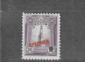 Peru 1924, 50c Statue, American Bank Note Co. SPECIMEN overprint #248 - Picture 1 of 2
