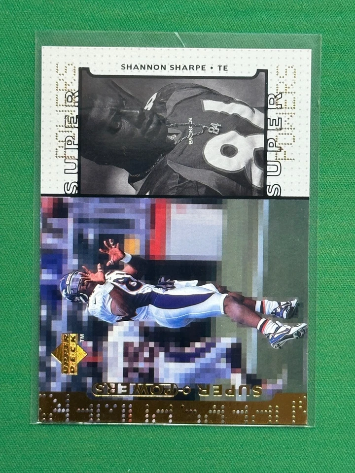 1998 Upper Deck Football Super Powers #S14 Shannon Sharpe - Image 1 of 2