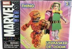 Marvel Universe Minimates Unmasked Dr. Doom - Thing Chase Variant 2 pack! (2003)