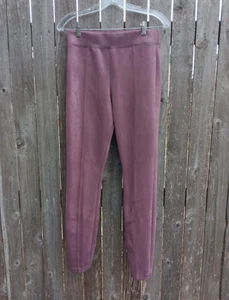 Stevie Old Navy FAUX Wildleder Stretch Hose Damen Small/Rosa Polyester & Elasthan - Bild 1 von 8