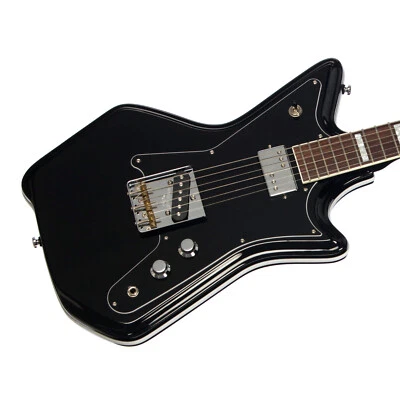 Airline Guitars '59 2PT - Black - Tone Chambered Solidbody Electric Guitar - NEW - Image 1 of 4