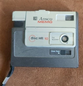 Ansco Memo Disc HR10 Camera Vintage With Case And Strap UNTESTED - Picture 1 of 4