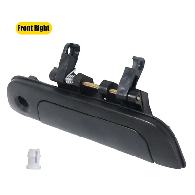 1X Exterior Door Handle For 1995-2002 Suzuki Esteem Front RH Black Plastic Foto 1 de 4