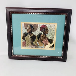 John Holyfield gerahmter Druck "Hommage an die schwarze Familie", Fine Art, Black Art - Bild 1 von 6