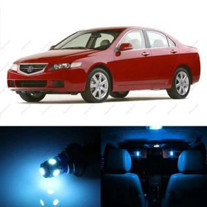 14 x ICE BLUE LED Interior Lights Package For 2004 - 2008 Acura TSX + PRY TOOL - Picture 1 of 7