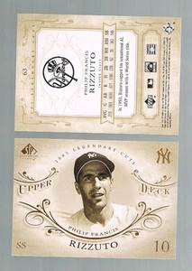 2005 Upper Deck UD SP Legendary Cuts PHIL RIZZUTO #63 Yankees HOF Legend - Picture 1 of 1