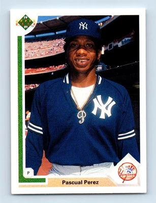 1991 Upper Deck Pascual Perez New York Yankees #671 - Image 1 of 2