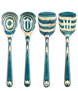 Baltique Mykonos Collection 4-teiliges Kochutensilien-Set, sicher für Antihaftbeschichtung - Bild 1 von 9