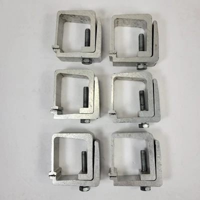 Juego de 6 abrazaderas de riel de aluminio para caja de herramientas cubierta Tonneau tapa cubierta camión Foto 1 de 4