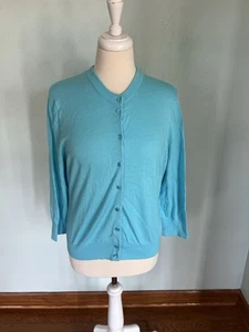 J. Crew Jackie Button Up Cardigan Sweater Preppycore Layering Momcore Sz XL - Picture 1 of 7