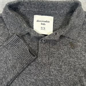 Maglione girocollo grigio cotone Abercrombie & Fitch ragazzo taglia 13/14 - Foto 1 di 6