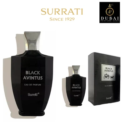 Surrati BLACK AVINTUS Fragrance Spray 100ml Cologne Saudi Arab Oud Perfume Scent