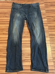 Levi’s 505 Regular Fit Jeans Men’s 40x32 Blue Denim Stretch Straight Leg - Picture 1 of 5