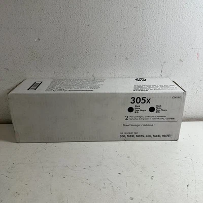 HP LaserJet 305X (CE410XD) черный высокопроизводительный лазерный картридж с тонером - двойная упаковка - Изображение 1 из 4